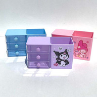 Sanrio Desk Organizer with Pen Holder and Drawer Any Color 1pc.
