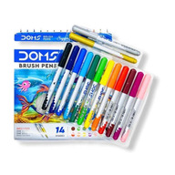 DOMS Brush Pens- 14 Shades