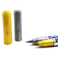 Doms Metallic Brush Pen  2-Shades (Gold & Silver)