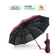 Rahman Windproof Umbrella Auto Open-Close VIP 12 Ribs 24 Bones (Any Colour)