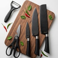 Zepter Kitchen Knife Set Premium Stainless Steel 6Pcs For Professional And Home Cooking