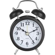 Alarm Clocks Alarm Clock Retro Twin Bell Metal Desk Table Analog Clock Silent with Night Light for Home Office Mini Travel Alarm Clock Digital Clock