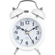 Alarm Clocks Alarm Clock Retro Twin Bell Metal Desk Table Analog Clock Silent with Night Light for Home Office Mini Travel Alarm Clock Digital Clock