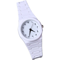 Arabic Watch Men's Quartz Watch White PC Plastic
