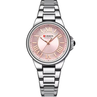 CURREN 9091 Stainless Steel Elegant Design Women Quartz Watch 