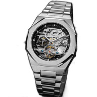 FORSINING Men Hollow Flywheel Automatic Mechanical Watch