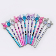 12 Pcs Girly Heart Sequin Butterfly Gel Pens Set for Students - Cute and Creative Signature Writing Pens for Stationery Lovers