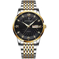 Poedagar Luxurious Stainless Steel Enlightened Mens Sports Quartz Watch
