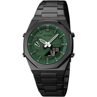 Copy of SKMEI 1816 Stylish Premium Quality Quartz Watch Man For-Green And Black