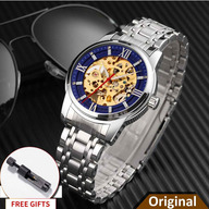 SKMEI 9222 Two-Tone Stainless Steel Automatic Clock For Men