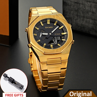 SKMEI 1816 Stylish Premium Quality Quartz Watch Man For-Golden And Black