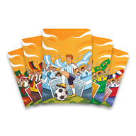 Argentina, Brazil, France, Germany, Portugal Football Series Notebook 5-Pack*