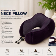 Memory Foam Neck Pillows Soft Travel Pillows Massage Neck Pillows Sleeping Airplane Pillows Cervical Bedding - Neck Pillow