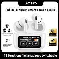 A9 Pro Wireless Bluetooth Headphones Original Earphone ANC Noise Reduction Headset LED Touch Screen Earbuds-Best Rate
