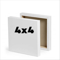 সাদা মিনি ক্যানভাস 4x4 ইঞ্চি - canvas