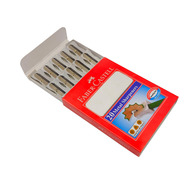 Faber-Castell 20 Pcs Pencil Sharpener, Handheld Metal Pencil Sharpener, Mini Kids Pencil Sharpening, Sliver One Holes, Sharp and Long Lasting, Sharpen Pencils for Adults and Kids Schools Offices Art