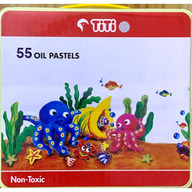 55 Pcs TiTi Oil Pastel crayon sticks for children - Non-Toxic and safe for children