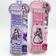 12pcs Anime Pencil Set with Sharpner and Gripper (Any Body Color)