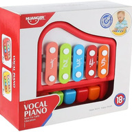 Huanger Vocal Xylophone Piano with (5 - Five Tones) - Multi Color for kids play and eary hearing development best toy for kids birthday party gift